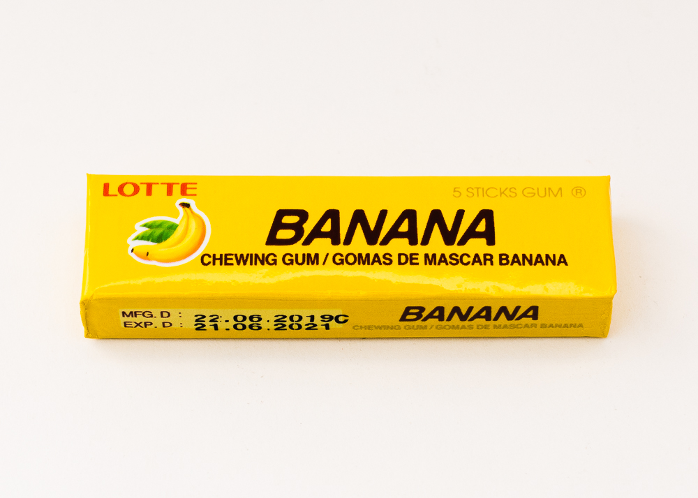 Жевательная резинка «LOTTE» со вкусом банана
упаковка 5 пластин