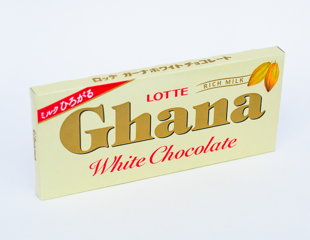 LOTTE Шоколад Ghana 
белый, 45 гр.