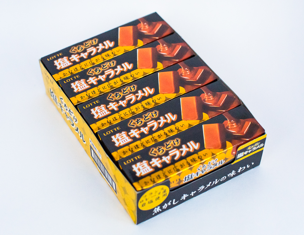 LOTTE Жевательные
конфеты солёная КАРАМЕЛЬ
блок из 10 miniблоков